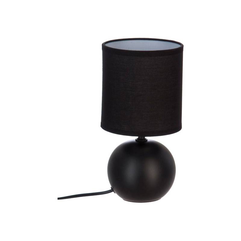 lámpara de cerámica negra h25