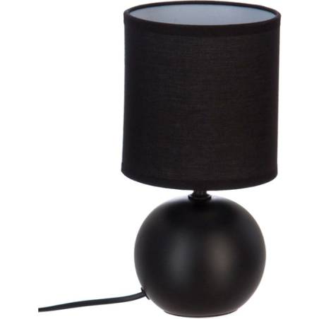 lámpara de cerámica negra h25