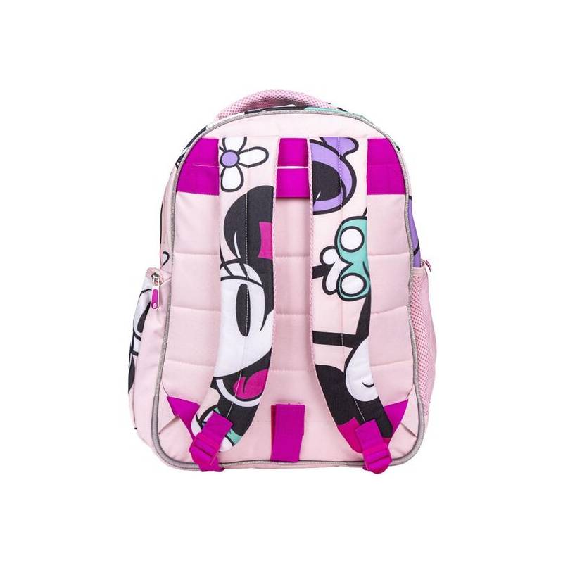 mochila escolar mediana 42 cm minnie pink