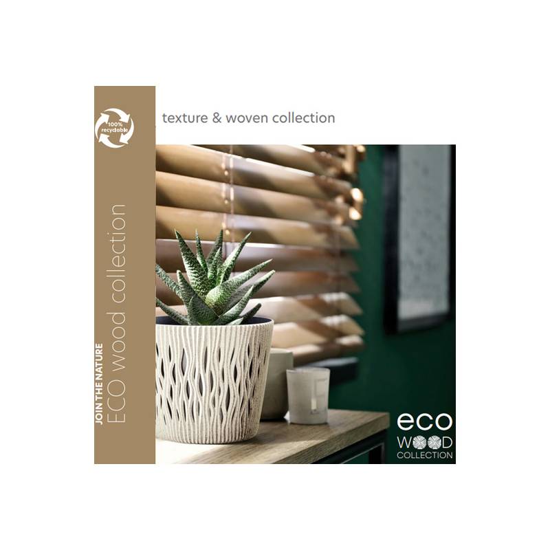 macetero color ocresin depósito colección splofy eco wood de 259cm x 259cm x 22cm cm capacidad de 8 l