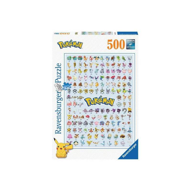 puzzle 500 pzas los 1ñ 151 pokemon