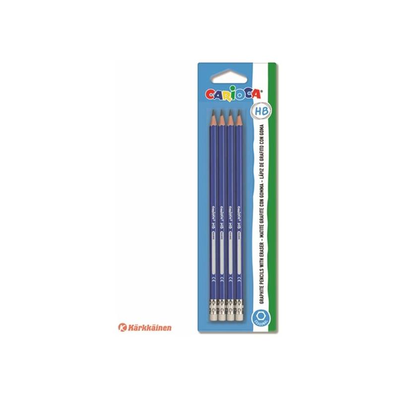 lápices x4 con goma hb