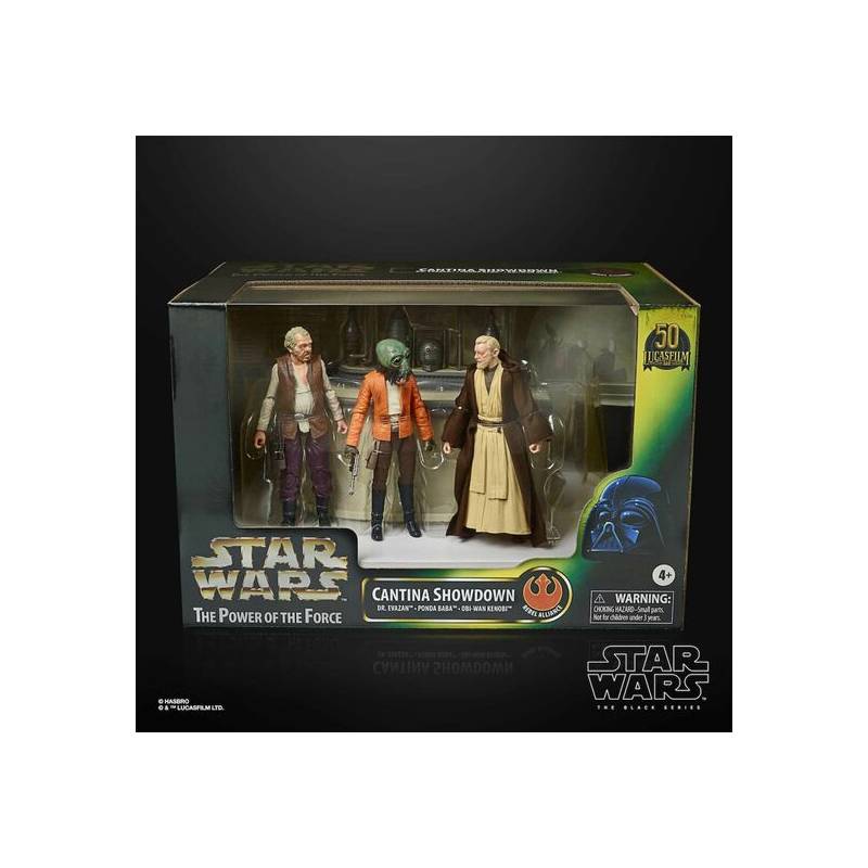 set figuras the power of the force cantina showdown black series star wars 15cm
