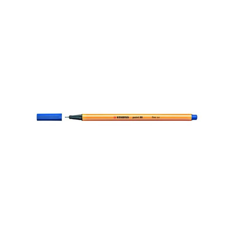 rotulador escritura punta fina 04mm point88 color azul 41