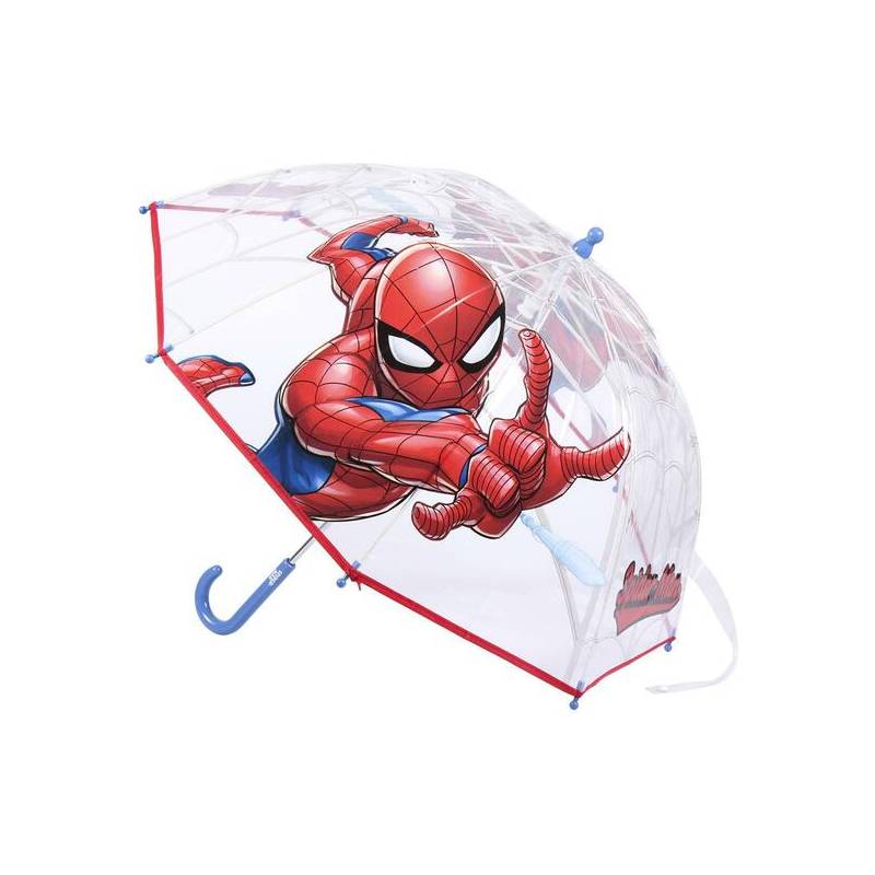 paraguas manual poe burbuja spiderman red