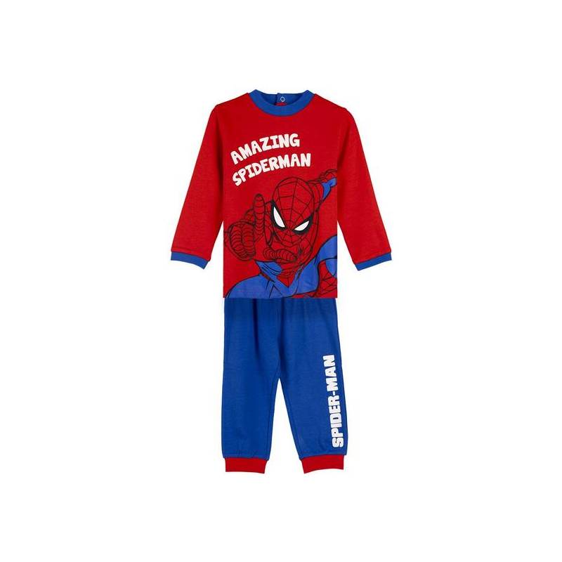 pijama largo interlock spiderman blue