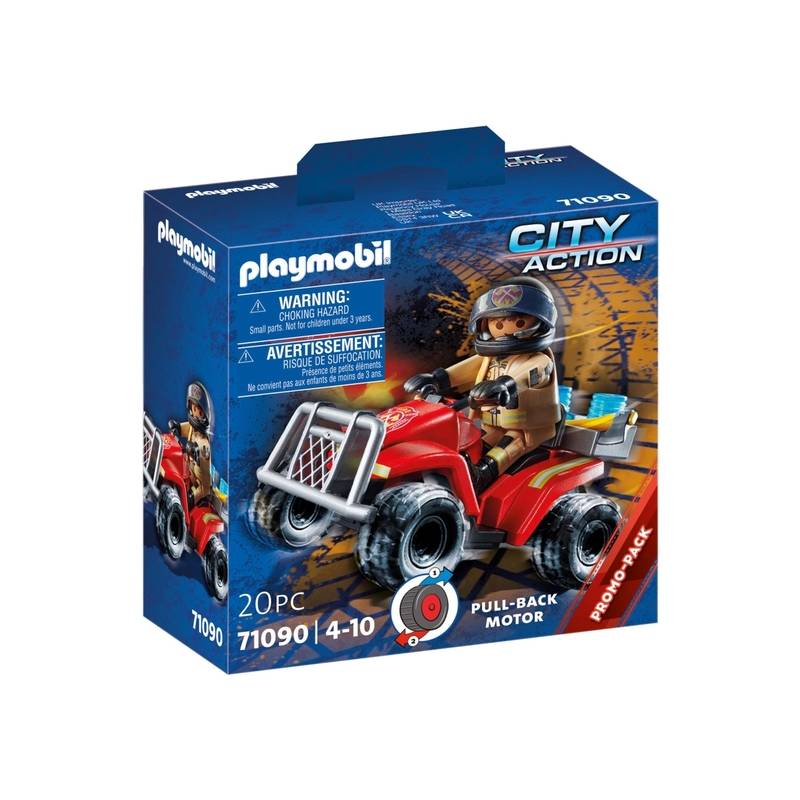 playmobil action bomberos speed quad