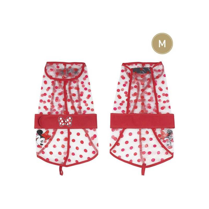impermeable ajustable para perro m minnie red