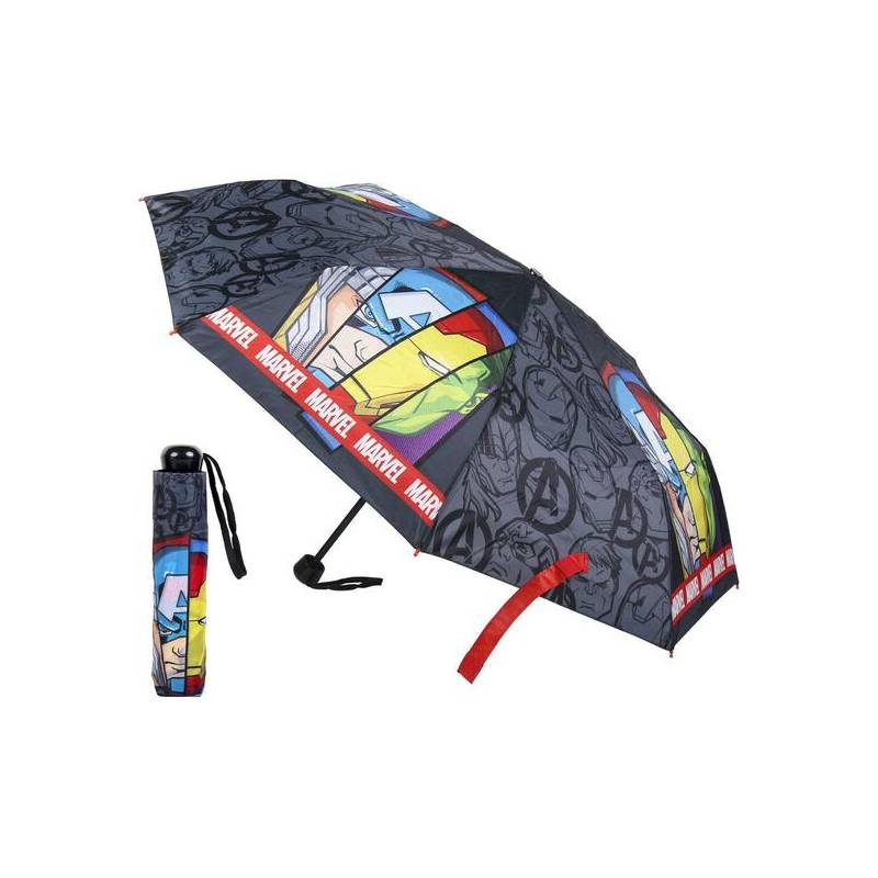 paraguas manual plegable escolar avengers black