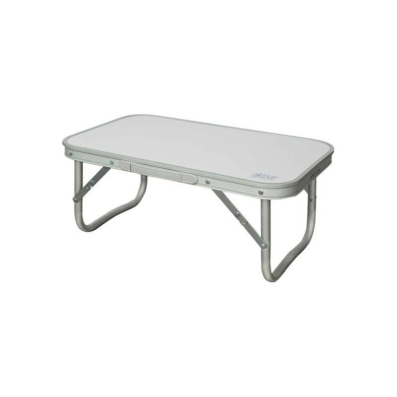 mesa aluminio plegable camping 56x34x24 cm