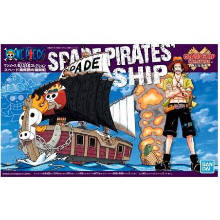 figura model kit barco spade pirates ship one piece 15cm