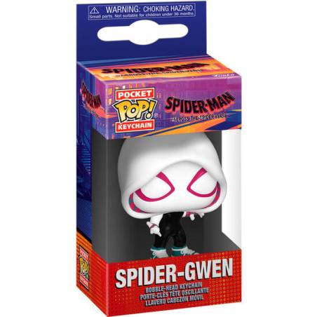 llavero pocket pop marvel spiderman across the spiderverse spider gwen