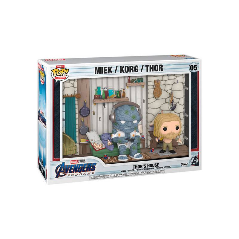 figura pop moments deluxe marvel los vengadores avengers thor house