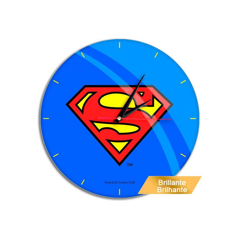 reloj pared superman dc comics