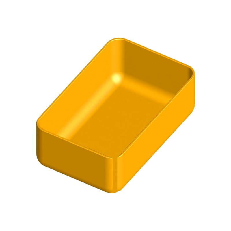 caja en polipropileno 90x57 h 32 mm para organizador de plástico art plast de l372 x p314 x h40 mm