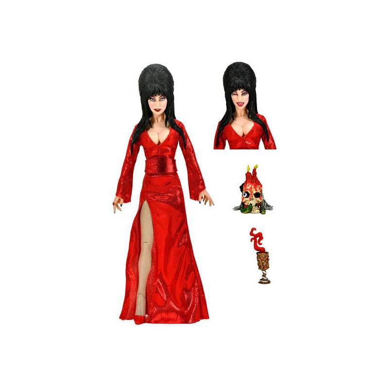 figura elvira red fright and boo mistress of the dark 20cm
