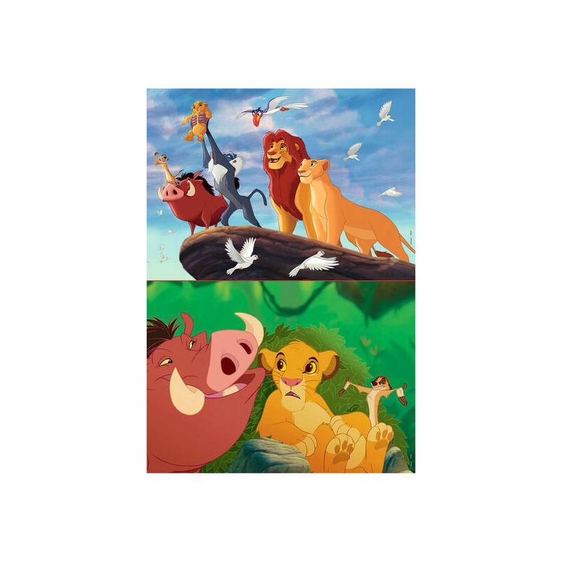puzzle el rey leon disney 2x48pzs
