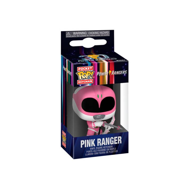 llavero pocket pop power rangers 30th anniversary pink ranger