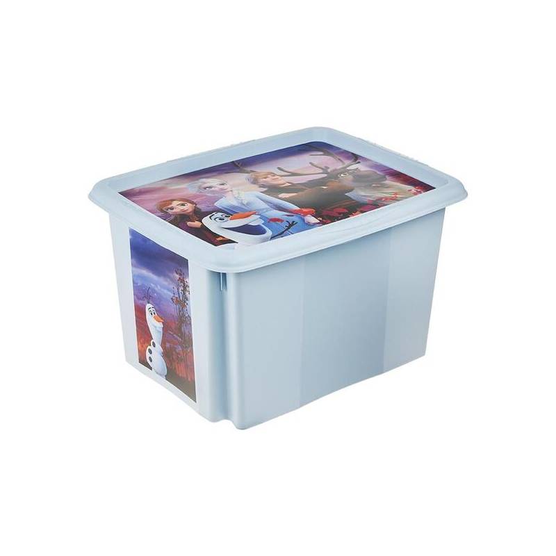 caja de almacenamiento frozen 45 x 35 x 27 azul