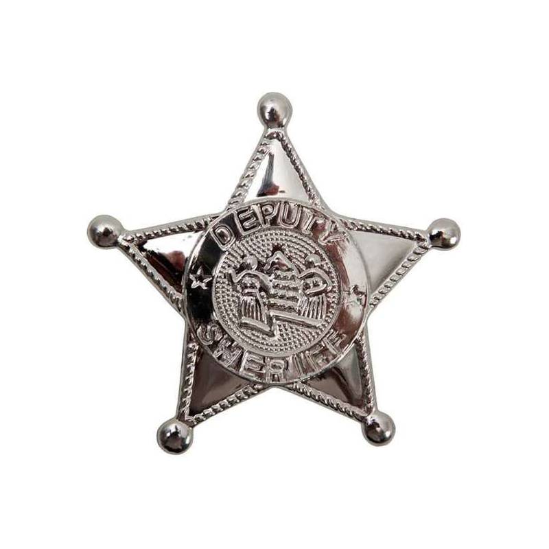 estrella de sheriff pvc 8 cm