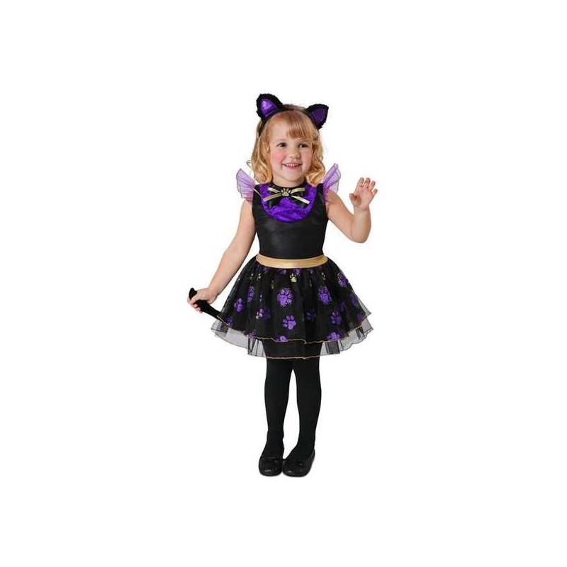 disfraz infantil gatita violeta talla 3 4 años