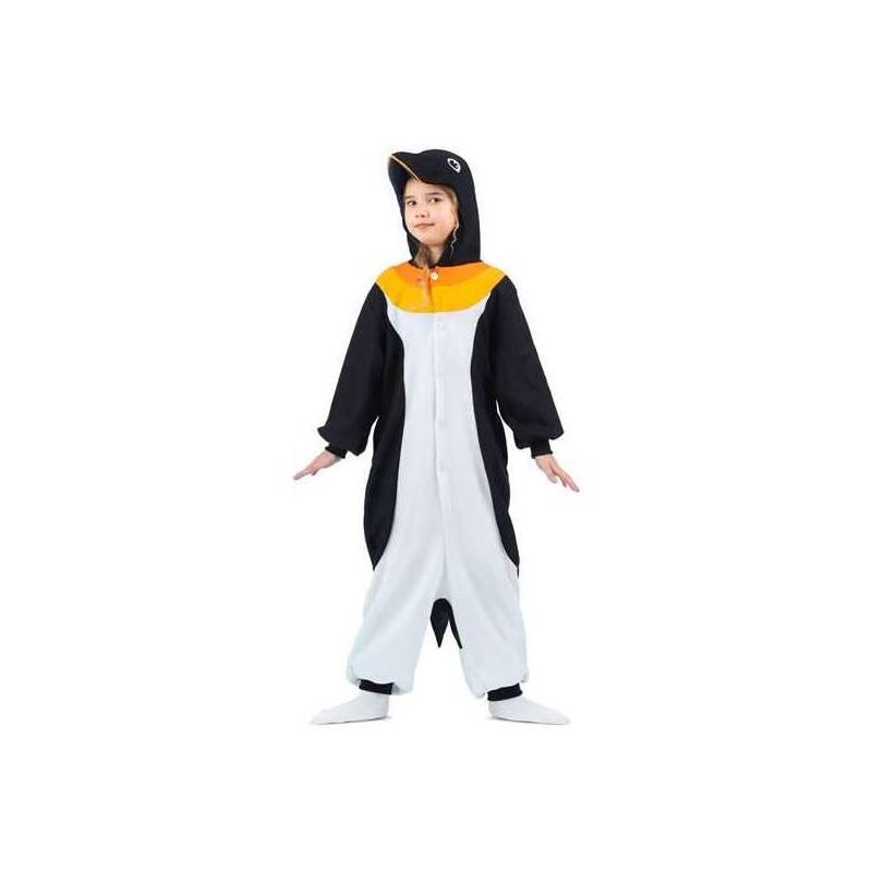 disfraz pingüino adult small kigurumi con capucha y cola
