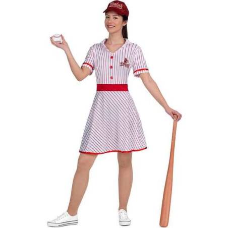 disfraz jugadora baseball vintage talla s
