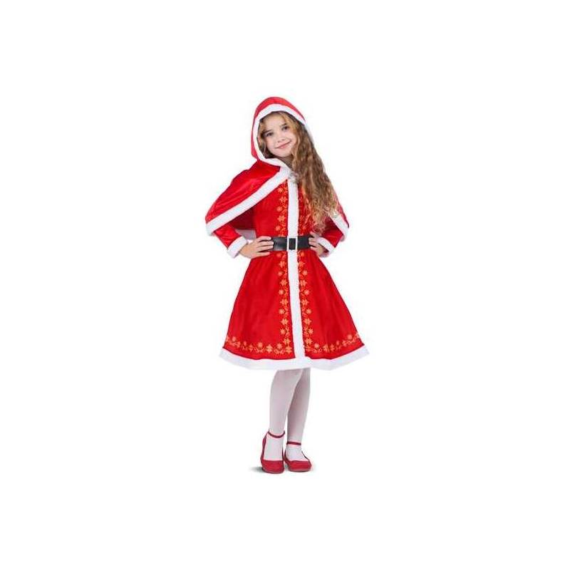 disfraz monada navideña 3 4 años vestido con enaguas y cubrehombros con capucha