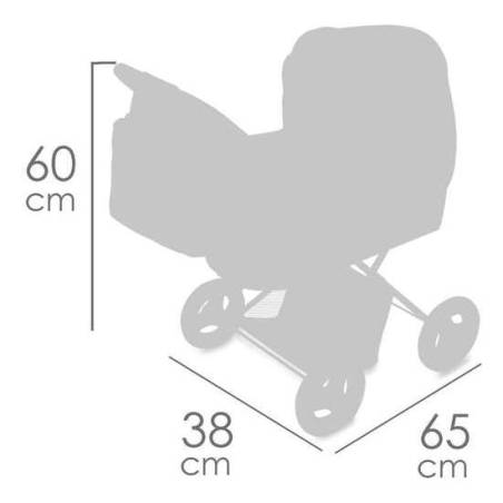 coche de muñeca plegable funny 3x1 para muñecas de hasta 48 cm70x41x62 cm