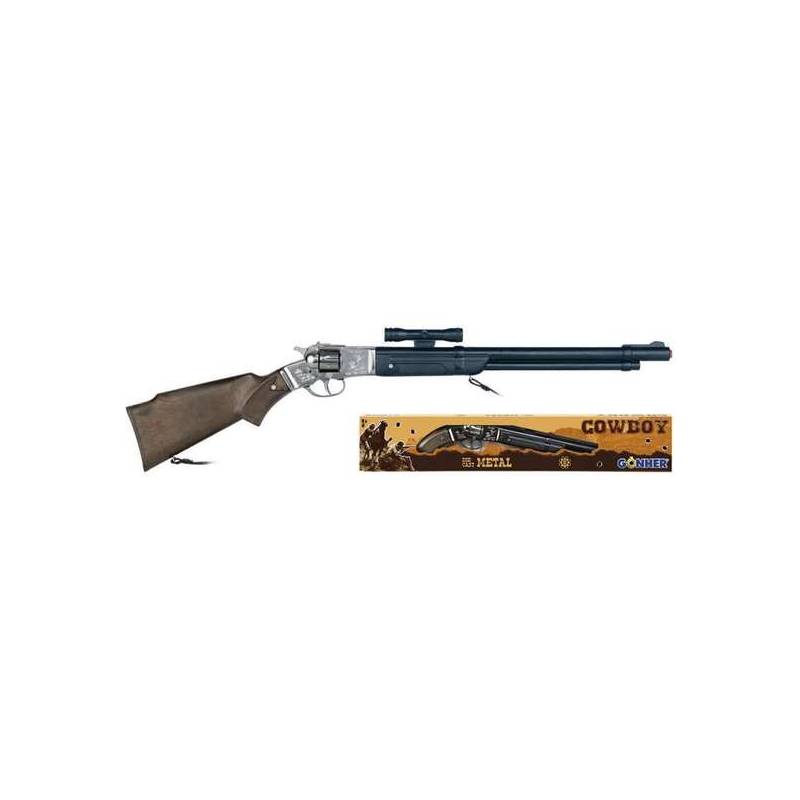 rifle 8 tiros con cañon de plástico 68x12x35 cm