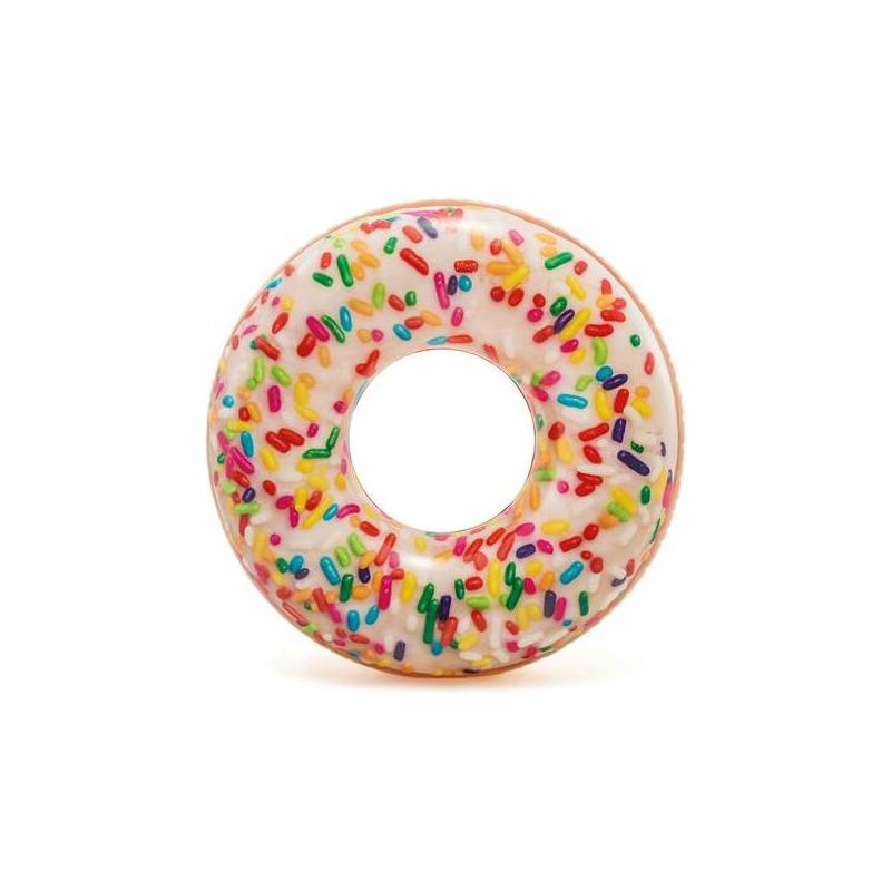 circular hinchable donut decorado