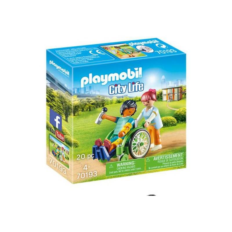 paciente silla de ruedas playmobil