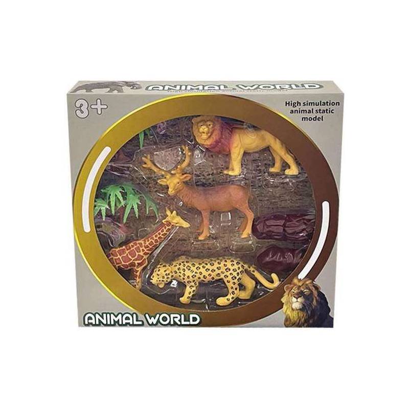 figura animales selva con accesorios 30x30x65 cm