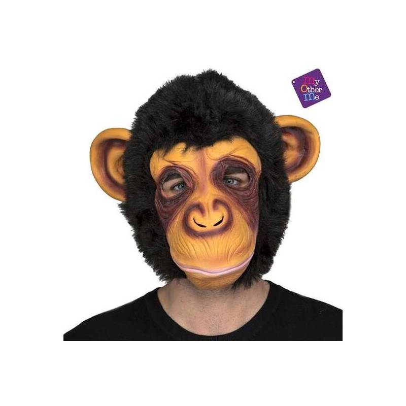 full chimp latex mask with hair