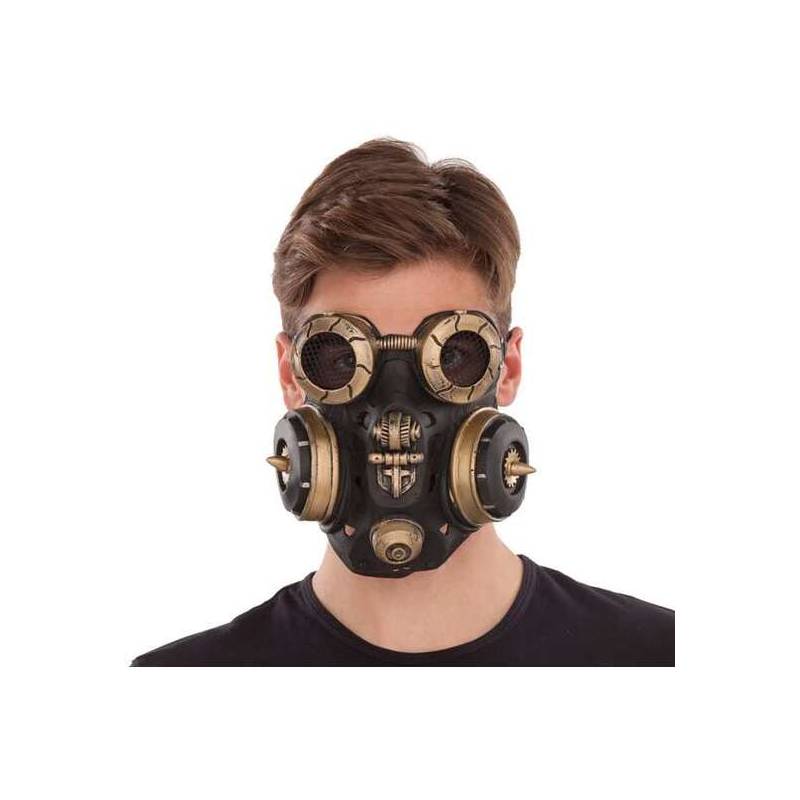 steampunk latex mask one size
