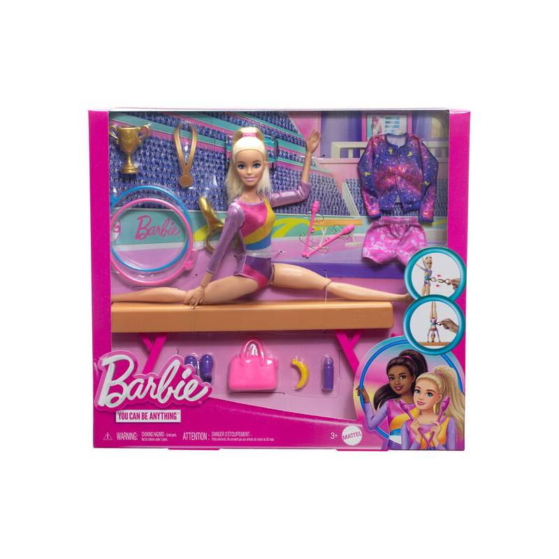 muñeca gimnasta set juego barbie