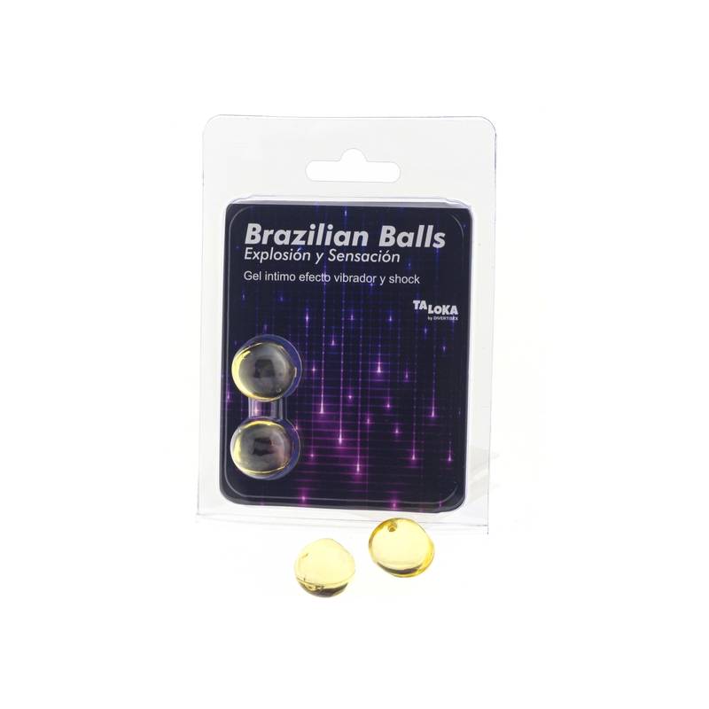 2 brazilian balls explosion de aromas gel gel excitante efecto vibrador y shock