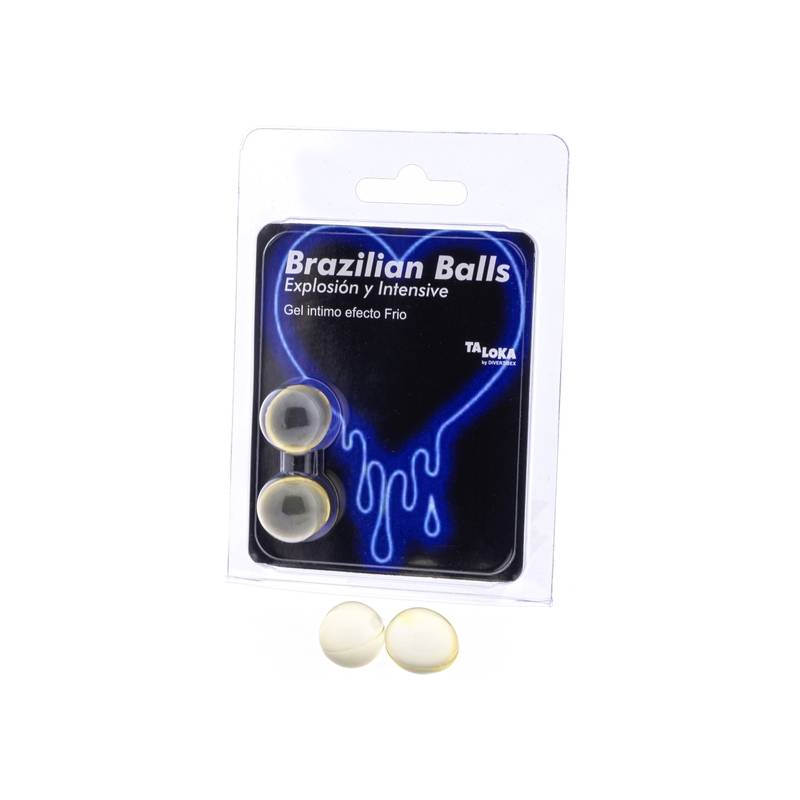 2 brazilian balls explosion de aromas gel excitante efecto vibrante y frio