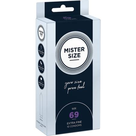 mister size 69 preservativos extrafinos 10pack