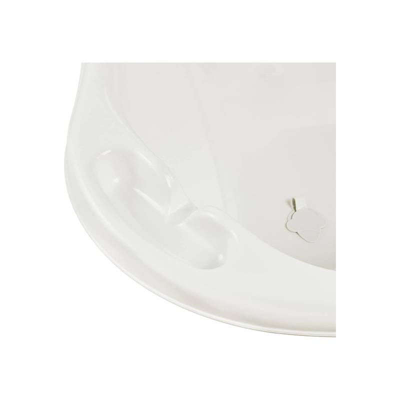 bañera ergonómica con tapón panda de 0 a 12 meses 84 cm maria blanco