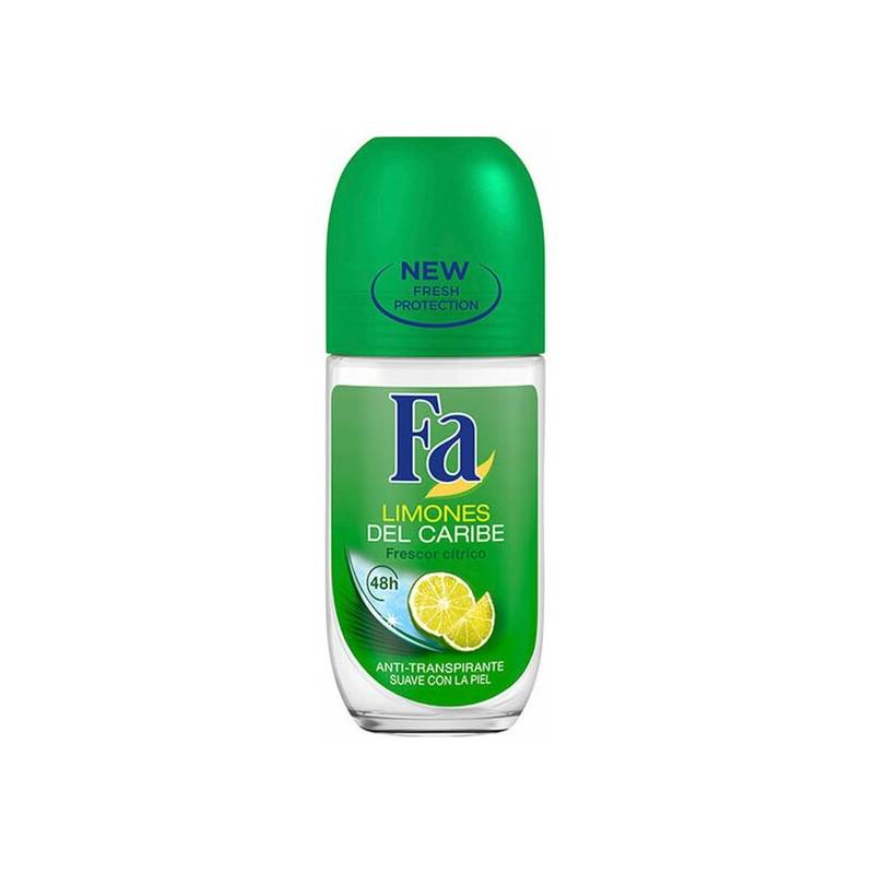 desodorante fa limones del caribe roll on 50ml