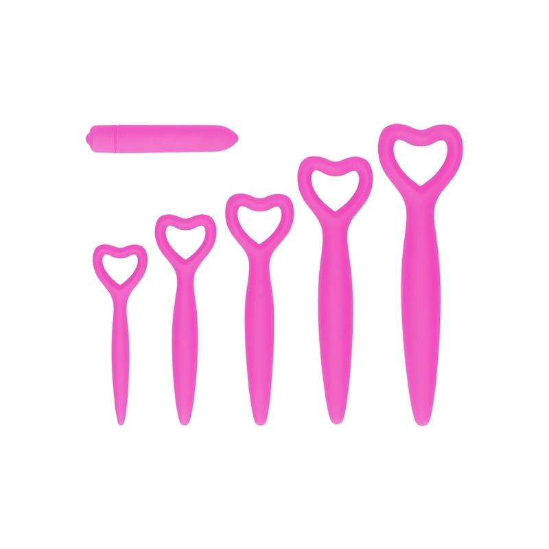silicone vaginal dilator set pink