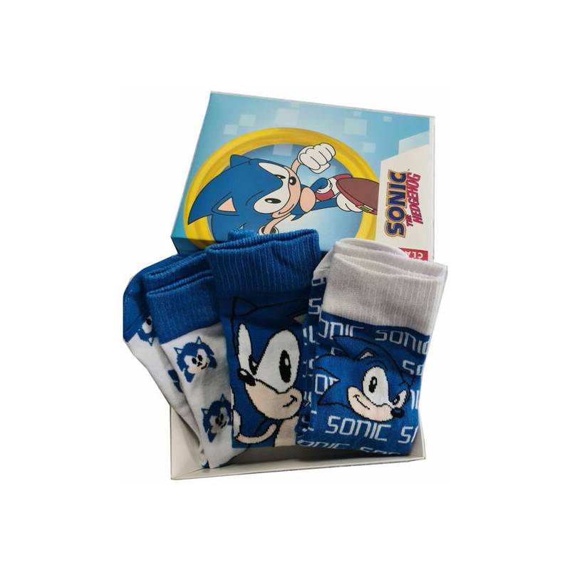 pack 3 calcetines sonic the hedgehog adulto surtido