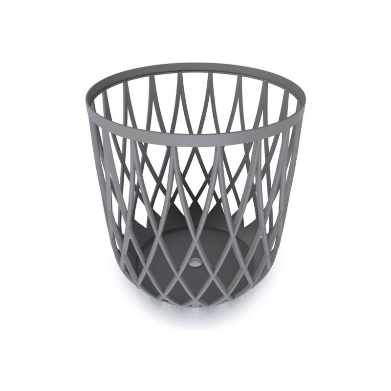 cesta multifuncional 55l prosperplast uniqubo de plastico en color piedra gris 447 x 447 x 45 cm