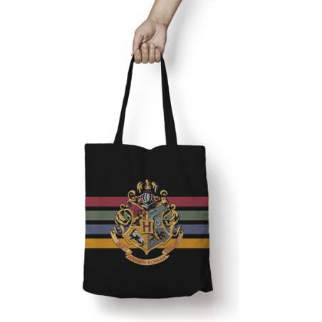 tote bag 100 algodón hogwarts black