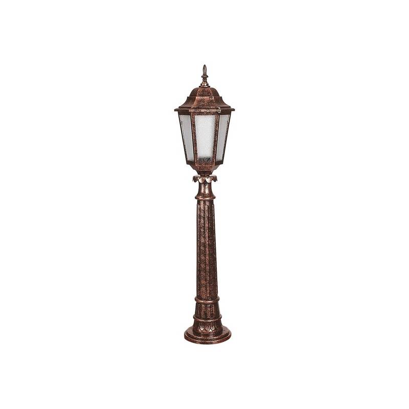 lámpara de pie para exterior marrón 23x23x106