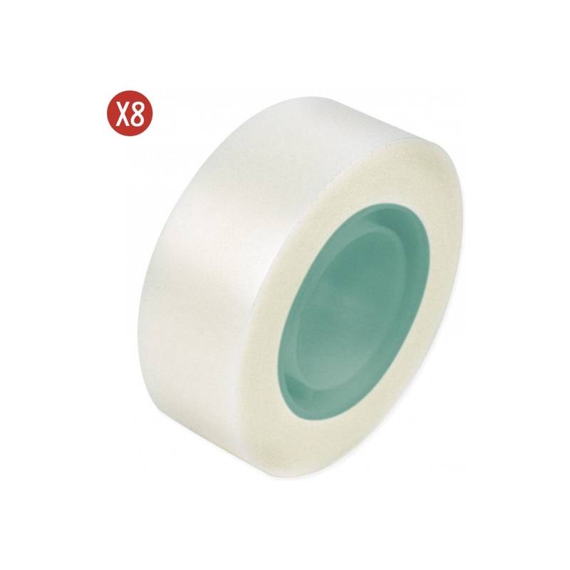 pack 8 rollo cinta adhesiva invisible 19 mm x33 m milán