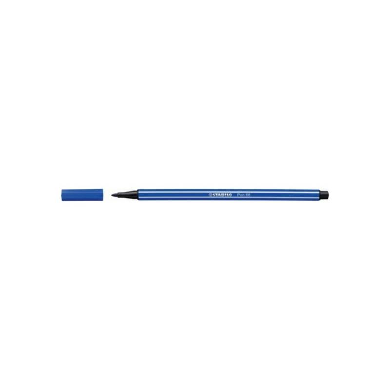 rotulador premium stabilo 68 con punta de fibra 1mm color azul marino 32