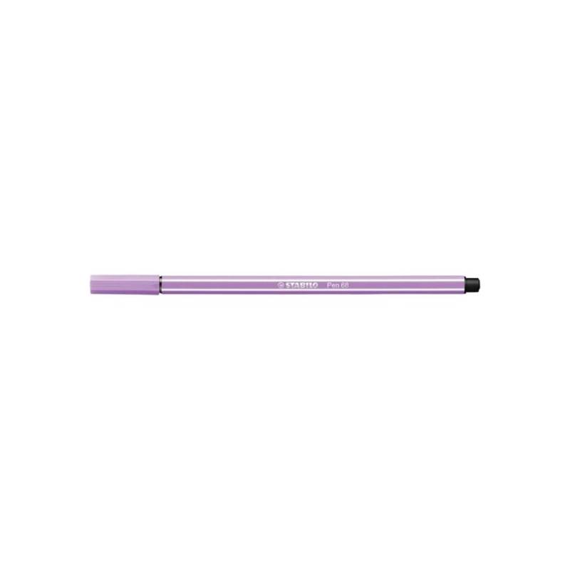 rotulador premium stabilo 68 con punta de fibra 1mm color lila claro 59