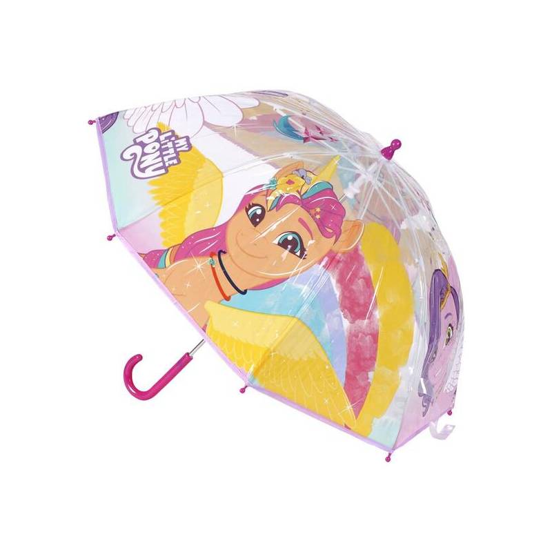 paraguas manual poe burbuja my little pony lilac